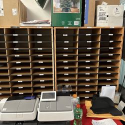 Paper Organizers. Wooden Shelves 