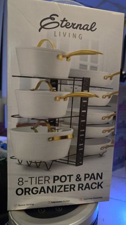 8-TIER POT & PAN ORGANIZER RACK