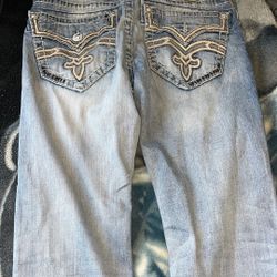 Mens Rock Revival Jeans 32x38 Boot cut $60