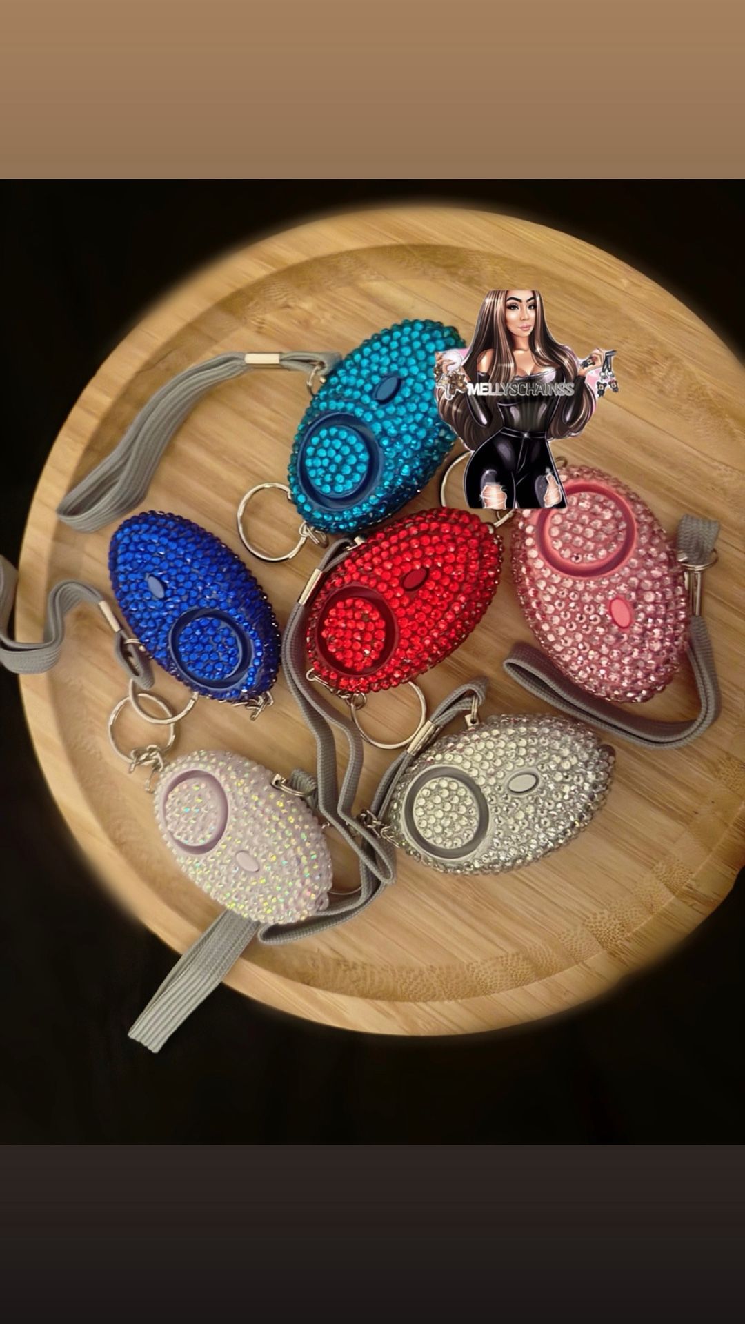 Bling bling self-defense alarm