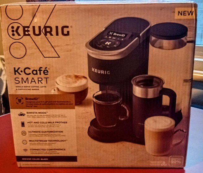 New Keurig K-Café Single Serve Coffee, Latte & Cappuccino Maker