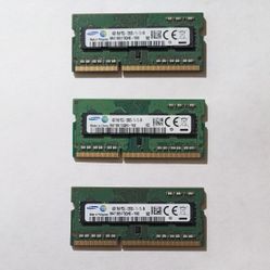 Lot Of 5 - 4gb PC3L RAM for Laptop