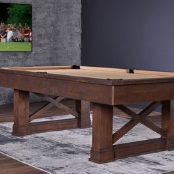 Farmhouse Pool Table (Cappuccino)  