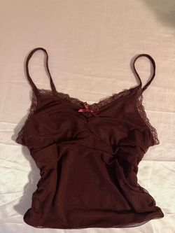 Forever 21 burgundy lace cami top