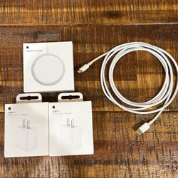 Apple USB C Bundle - 2 USB C Power Adapter, MagSafe Charger & USB C To Lightning 