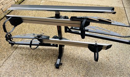 Young Hitch Mount Bike Rack with Ramp, 200 lbs. Capacity for 2 E-Bikes, Fat Tire and Standard, fits Cars, SUVs, RVs, Trailers with 2 Inch Receiver