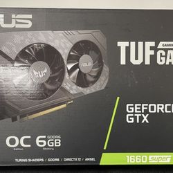 ASUS TUF Gaming GeForce GTX 1660 Super Overclocked 6GB Edition HDMI DP DVI Gaming Graphics Card