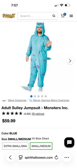 Like new adult Sulley Halloween Costume