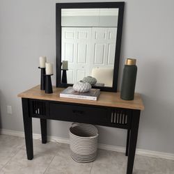 Console Table With Mirror 