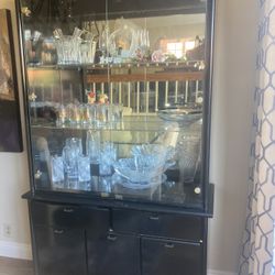 Black & Glass Armoire  1/2 OFF. MAKE OFFER