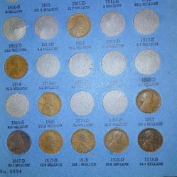 1909s Lincoln Wheat Penny For Sale With Other Key Dates