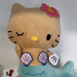 Brown Hello Kitty  Mermaid Plush