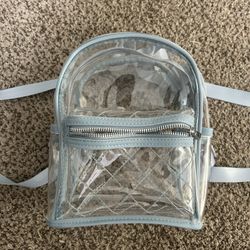 Clear Blue Backpack 