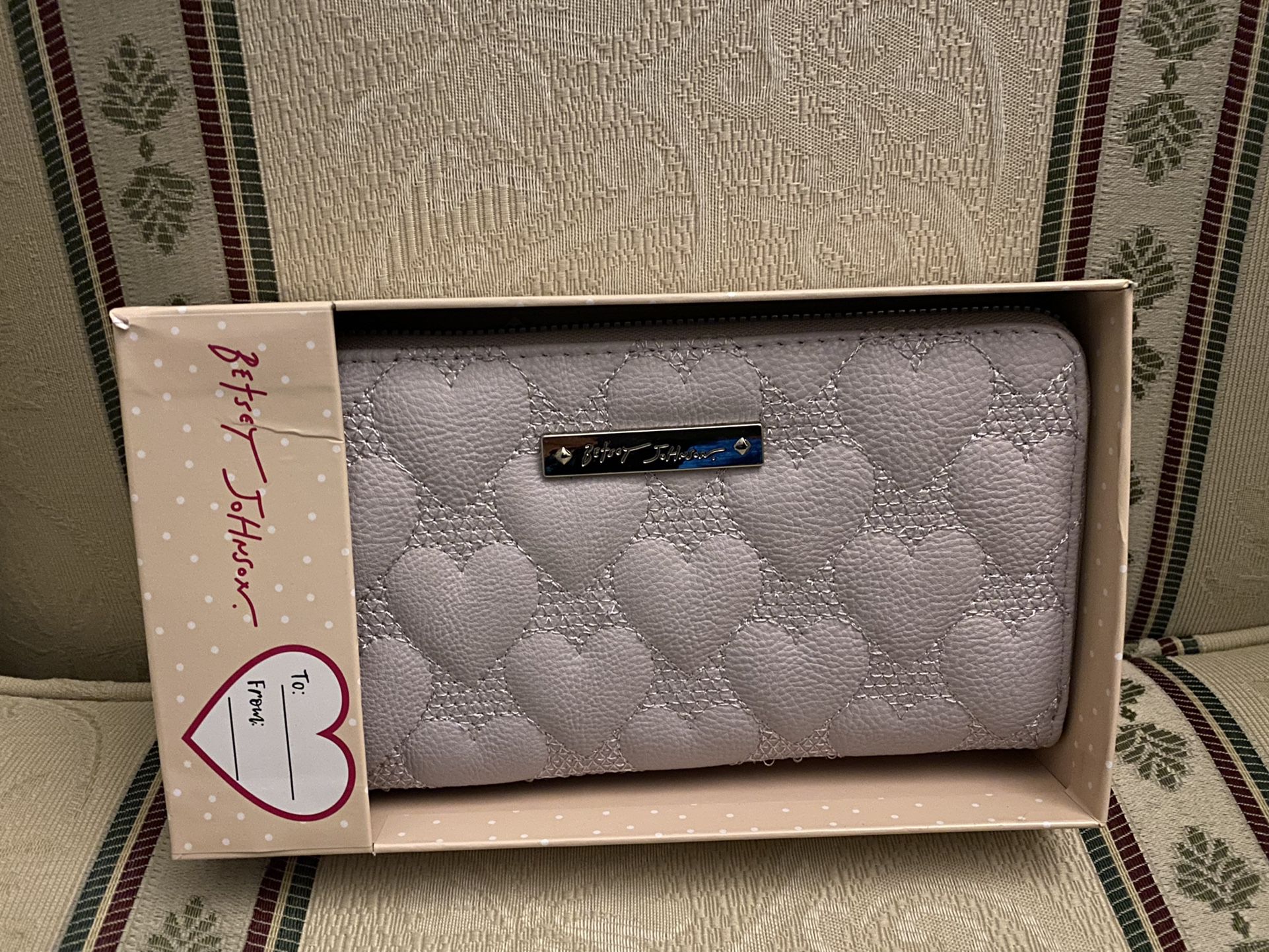 Brand New Betsy Johnson Quilted Wallet 