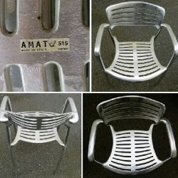 Single Genuine Vintage AMAT 515 A3 Jorge Pensi ALUMINUM CHAIR In Virginia