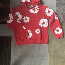Red Denim Tears Hoodie Size m
