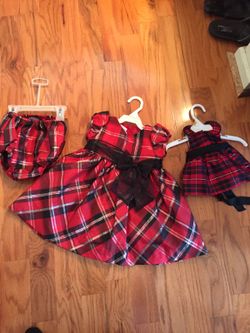 Dress and matching doll dress