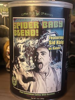 **RARE***  Coffee Shop Of Horrors SPIDER BABY BLEND “SID HAIG” (sealed can)