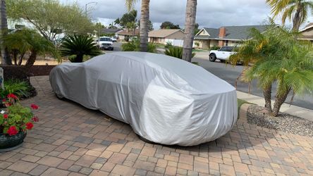 Model 3 Tesla silver heat reflective car cover