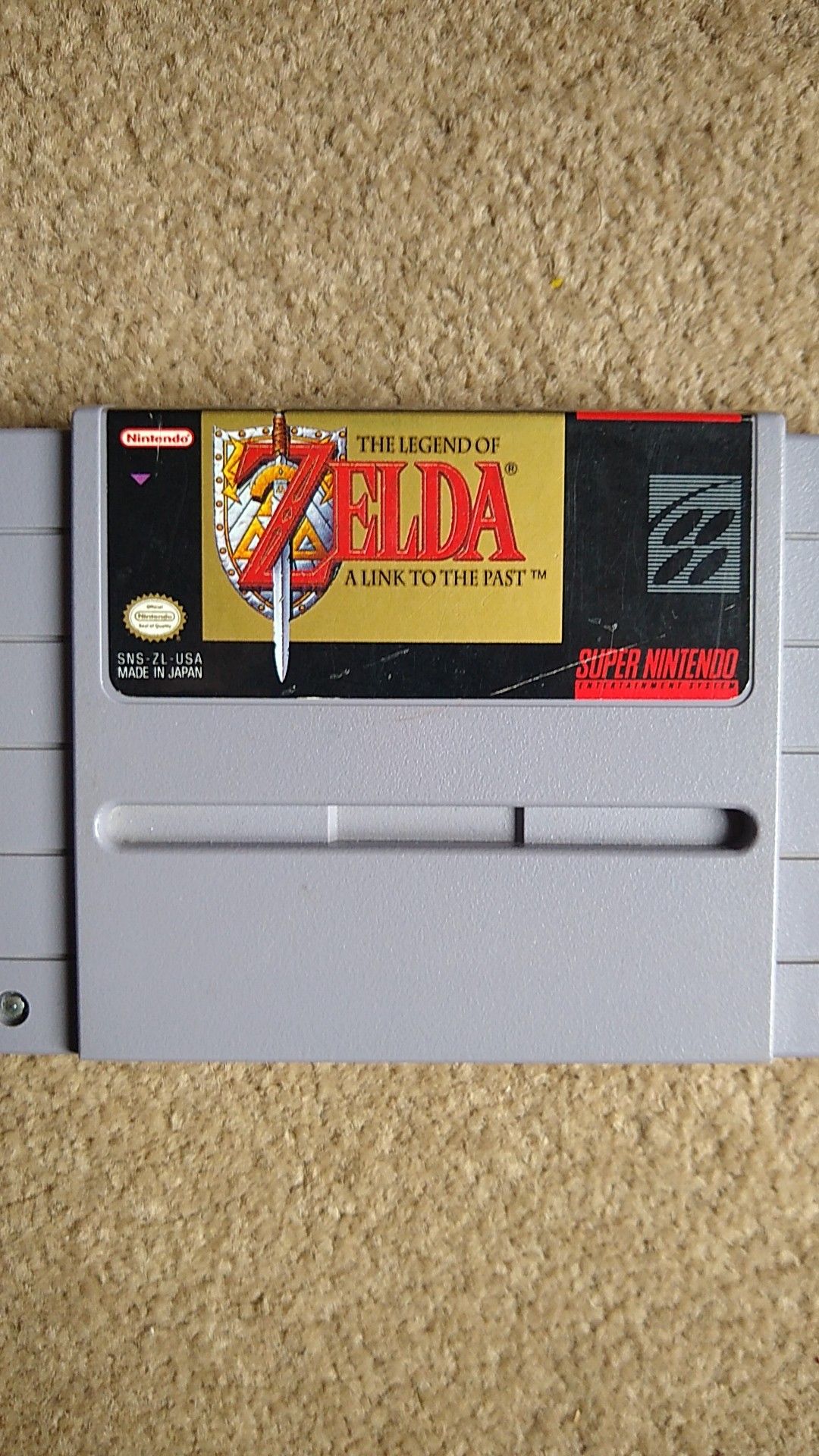 The Legend of Zelda Link to the Past Super Nintendo (SNES) Authentic