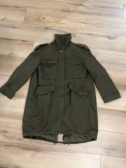 Balenciaga Paris Women's Army Green Military Jacket Size S