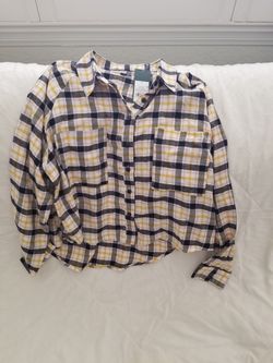 New women's flannel plaid shirt, Small, super soft