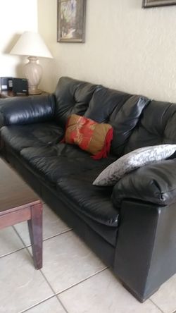 Leather sofa