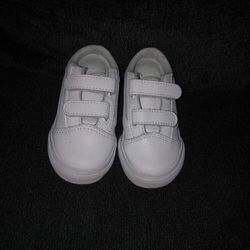 Old Skool white Vans