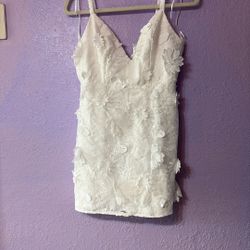 3D Floral Mini Dress