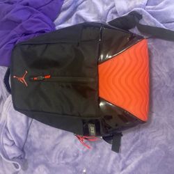 jordan back pack limited edition it has the jordan 11 shoe on the bottom just ask more info if u interested 