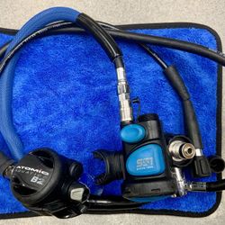 Atomic Aquatics B2 First & Second Stage Regulator Swivel Gauge Scuba Scuba-diving Snorkeling Diving Dive Breathing Ocean Water Mouthpiece Outdoors