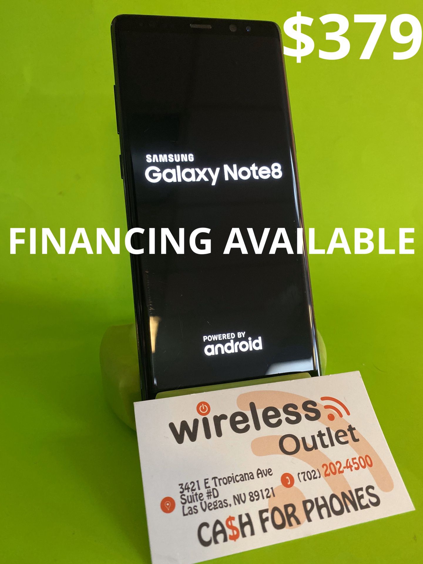 SAMSUNG NOTE 8 UNLOCKED!!! FINANCING AVAILABLE!!!