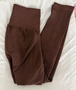 women’s brown activewear leggings