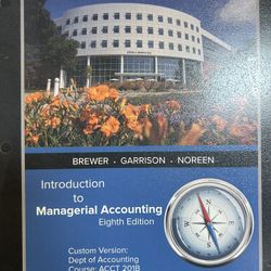 introduction to managerial accounting 8th edition CSUF ACCT201B