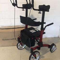 Upright Standing Rolling Walker Rollator NEW