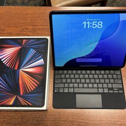 Mint Apple iPad Pro 12.9-inch 5th Gen 256GB Wi-Fi + 5G Cellular + Magic Keyboard