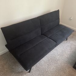 Modern Black Futon - Excellent Condition 