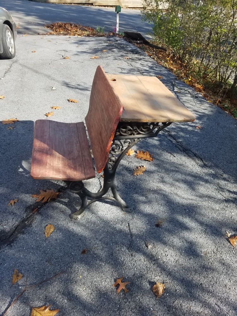 100 year Old school desk