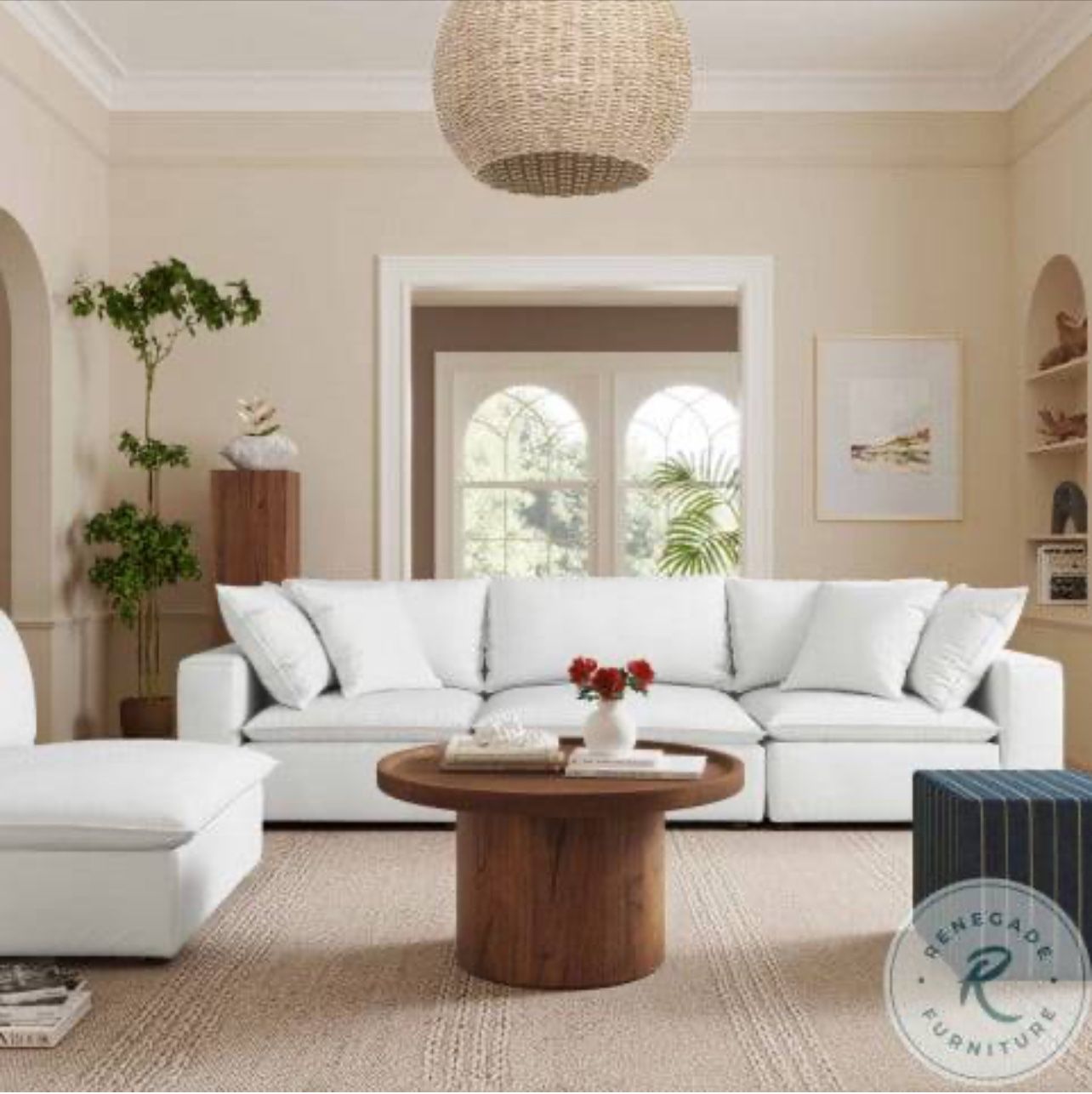 Coleman Furniture Cali Pearl Modular Sofa (Cloud Couch Dupe)