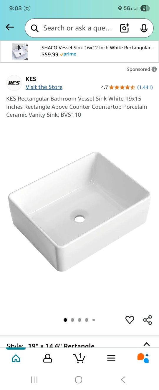 KES Rectangle Sink