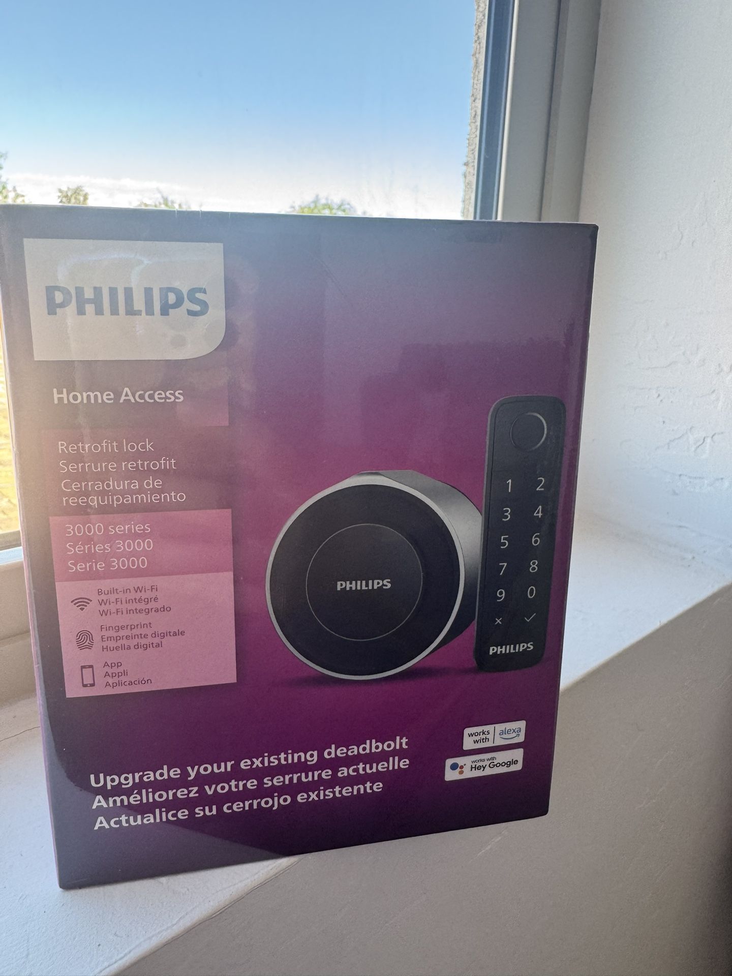 Philips 3000 Series Wi-Fi Retrofit Lock with Keypad.