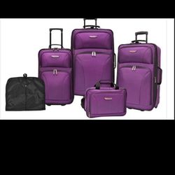 Travelers Choice 5 Piece Luggage Set NEW 