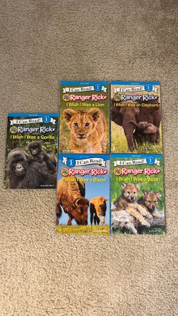 5 I Can Read Ranger Rick Books