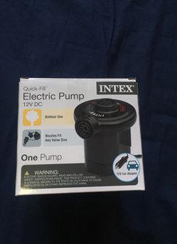 Electric air pump with car adapter
