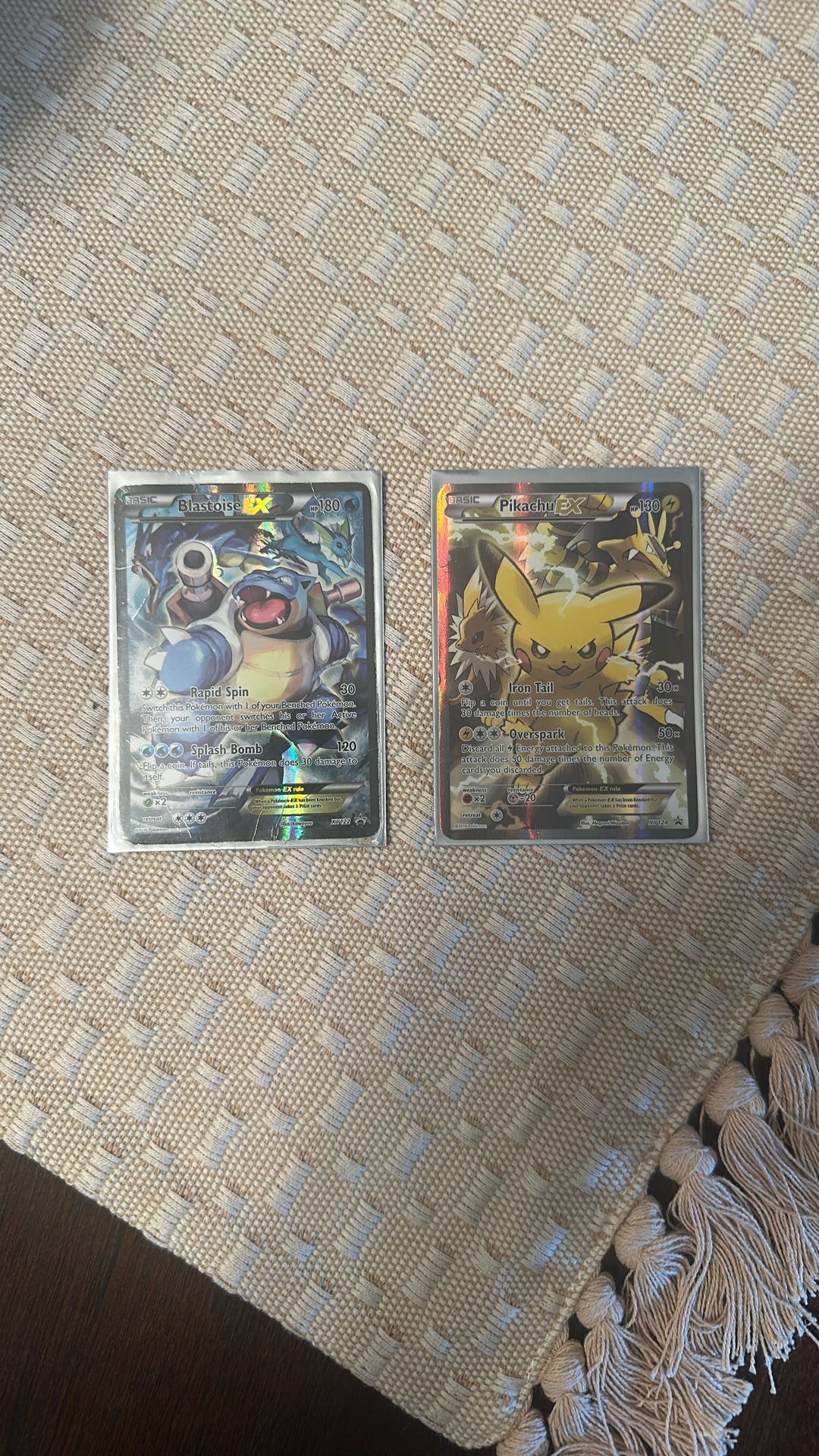 RARE XY BLASTOISE AND PICKACHU PROMO CARDS 2016