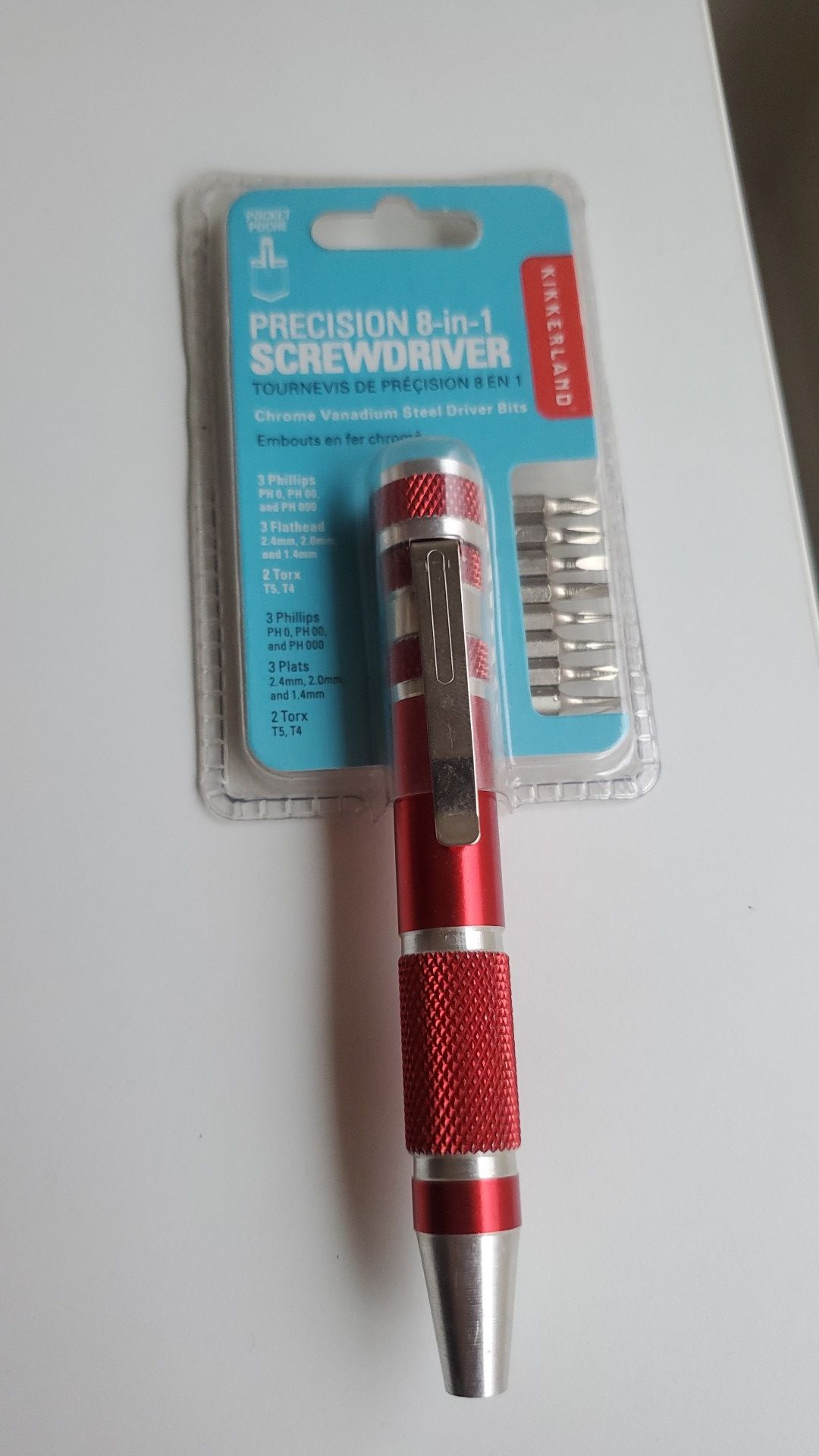 Kikkerland 1-in-8 Precision Screwdriver ( New )