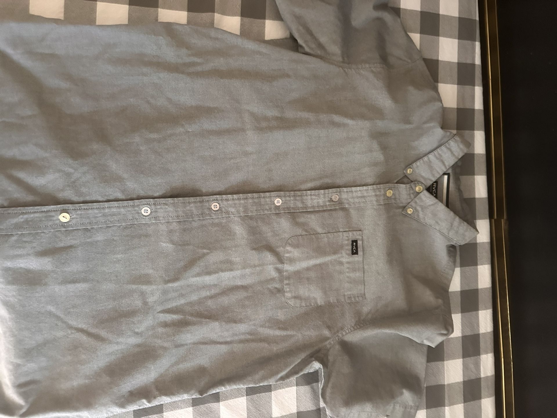 Grey Dress Button Up