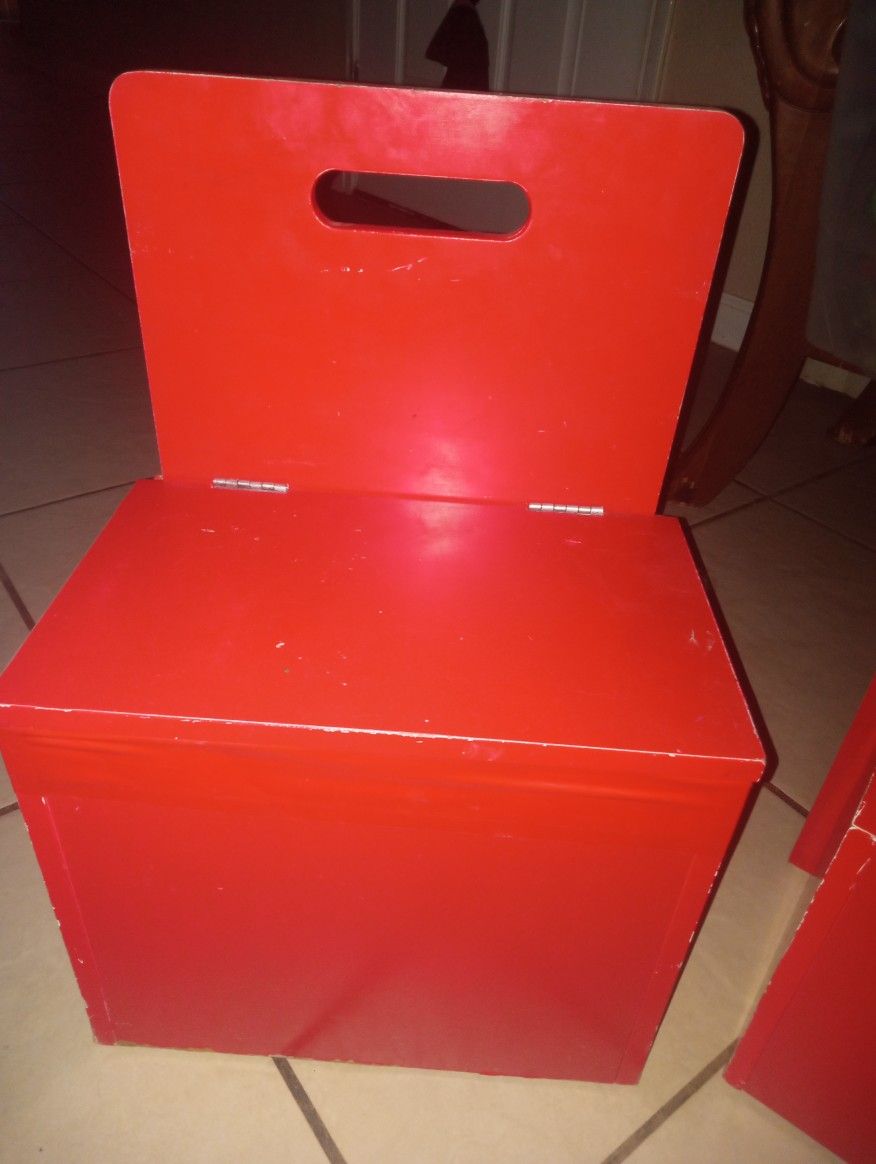 Kids Chair And Mini Toy Chest