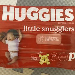 HUGGIES Little Snugglers Baby Diapers, Size Preemie