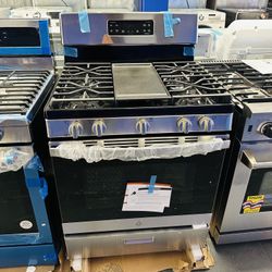 GE 30” Gas Range 5 Burner 
